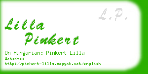 lilla pinkert business card